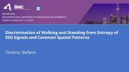 Discrimination of Walking and Standing from Entropy of EEG Signals and Common Spatial Patterns