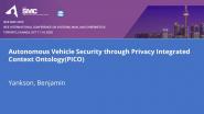 Autonomous Vehicle Security through Privacy Integrated Context Ontology(PICO)