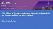The Effects of Driver Coupling and Automation Impedance on Emergency Steering Interventions