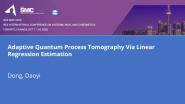 Adaptive Quantum Process Tomography Via Linear Regression Estimation