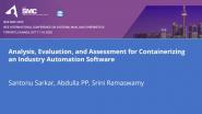 Analysis, Evaluation, and Assessment for Containerizing an Industry Automation Software