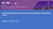 EEG-Based Classification of Visual and Auditory Monitoring Tasks