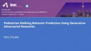 Pedestrian Walking Behavior Prediction Using Generative Adversarial Networks