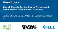 Network Slicing for Service-Oriented Networks with Flexible Routing and Guaranteed E2E Latency