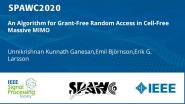 An Algorithm for Grant-Free Random Access in Cell-Free Massive MIMO
