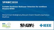Scalable Nonlinear Multiuser Detection for mmWave Massive MIMO