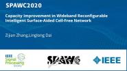 Capacity Improvement in Wideband Reconfigurable Intelligent Surface-Aided Cell-Free Network