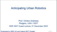 Anticipating Urban Robotics