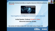 From cognition to intelligence in communications networks - TCCN virtual seminar
