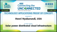 Solar Powered Distributed Cloud Infrastructure -- 2022 IEEE Connecting the Unconnected Challenge
