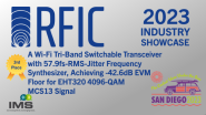 A Wi-Fi Tri-band switchable Transceiver with 57.9fs-RMS-jitter Frequency Synthesizer, Achieving -42.6dB EVM floor for EHT320 4096-QAM MCS13 signal