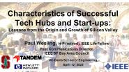 Characteristics of Successful Tech Hubs and Start-ups: Lessons from the Origin and Growth of Silicon Valley