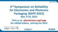 Welcome: IEEE/EPS Symposium on Reliability for Electronics and Photonics Packaging