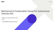 Mechanical and Condensation Challenges for Autonomous Vehicle Reliability