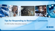 Tips for Responding to Reviewers' Comments