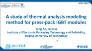 A Study of Thermal Analysis Modeling Method for Press-pack IGBT Modules Considering Contact Surface Damage