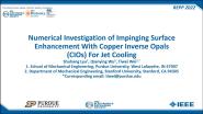 Numerical Investigation of Impinging Surface Enhancement with Copper Inverse Opals (CIO) for Jet Cooling
