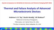 Thermal and Failure Analysis of Advanced Microelectronic Devices