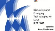 Disruptive and Emerging Technologies with SDG's development- WIE ILC 2021