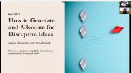 How to Generate and Advocate for Disruptive Ideas 