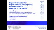 Signal Optimization for High-Resolution Imaging Using Near-Field Optical Detection of Ultrasound