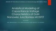 Analytical Modeling of Capacitance-Voltage Characteristics of GaN Nanowire Junctionless MOSFET