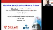 Modeling Metal-Catalyzed Lateral Epitaxy