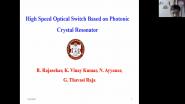 High Speed Optical Switch Based on Photonic Crystal Resonator