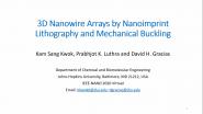 3D Nanowire Arrays by Nanoimprint Lithography and Mechanical Buckling