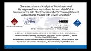 Characterization and Analysis of Two-Dimensional Hydrogenated Nanocrystalline-Diamond Metal Oxide Semiconductor Field Effect Transistor (MOSFET) Using Different Surface Charge Models with Device Simulation