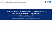 A 3D UV Photodetector Based on TiO2 Nanoparticles Decorated Microtubular Graphene FET