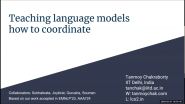 Teaching Language Models How to Coordinate